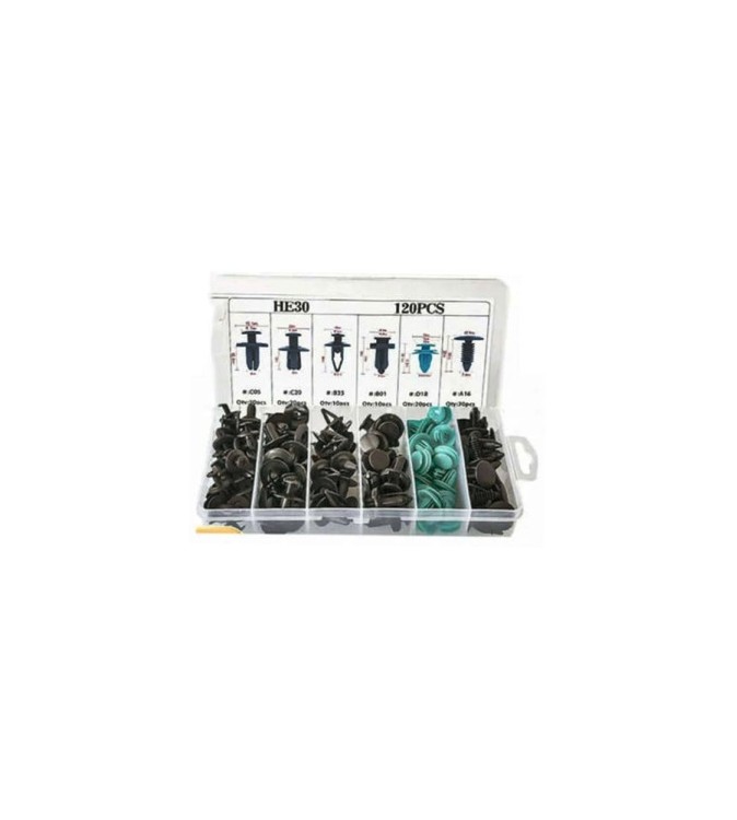 Set clipsuri auto universale 120 bucati Cod: WT-10 Set clipsuri auto universale 120 bucati Cod: WT-10