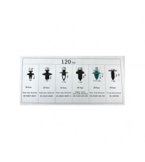 Set clipsuri auto universale 120 bucati Cod: WT-10