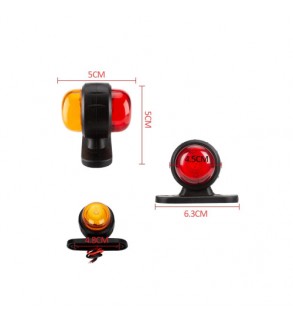 Lampa gabarit LED 12V 24V lumina portocaliu rosu Cod: 9974-2