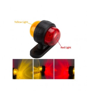 Lampa gabarit LED 12V 24V lumina portocaliu rosu Cod: 9974-2