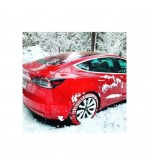 Lanturi Auto Textile Zapada 3D Matte rosii  marime S