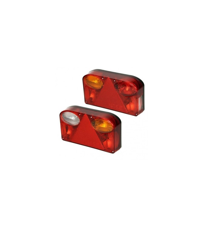 Set lampa spate 7 functii cu ceata si numar stanga dreapta 12V-24V 23cm Cod: ST0451-ST0452