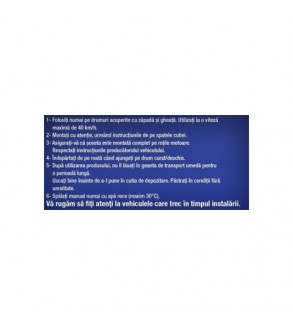 Lanturi Auto Textile Zapada 3D Matte rosii marime M