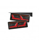 Set lampa LED 5 functii 12V-24V cu semnal dinamic Neon Effect 32x13cm pentru duba, camion  Cod: ST0419