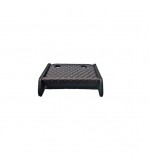 Masa de bord cu 2 suporti pentru pahare ,piele ecologica culoare Negru cusatura Rosie compatibila Ford Transit 2014-2024
