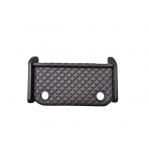 Masa de bord cu 2 suporti pentru pahare ,piele ecologica culoare Negru cusatura Rosie compatibila Iveco 2024->
