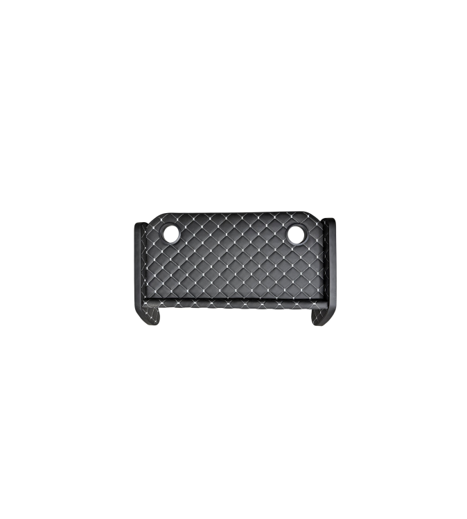 Masa de bord cu 2 suporti pentru pahare ,piele ecologica culoare Negru cusatura Gri compatibila Iveco 2024->