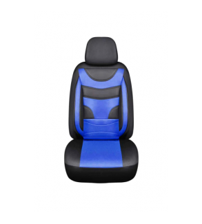 Huse Auto Universale 11 Piese Negru cu Albastru Compatibile Scaune Fata si Spate Cod: HNG1321-4