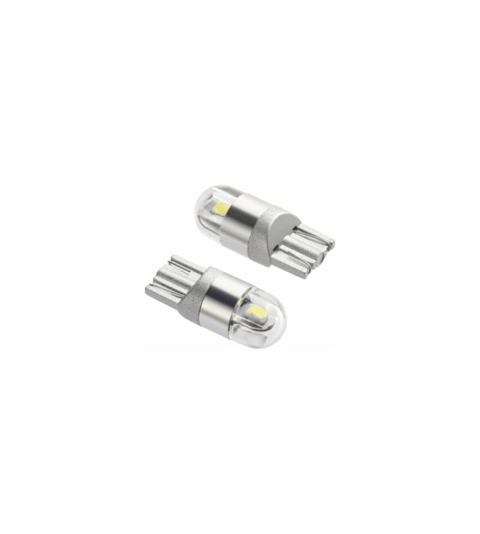 Set 2 becuri LED T10 2 SMD 3030 Canbus Alb 24V Cod: HL