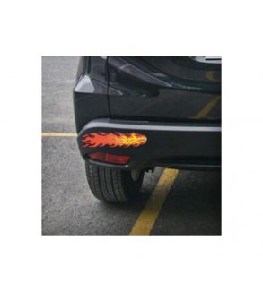 Abtibild Flacari auto 25x13cm decorativ pentru exterior si interior Cod: AN18MIC