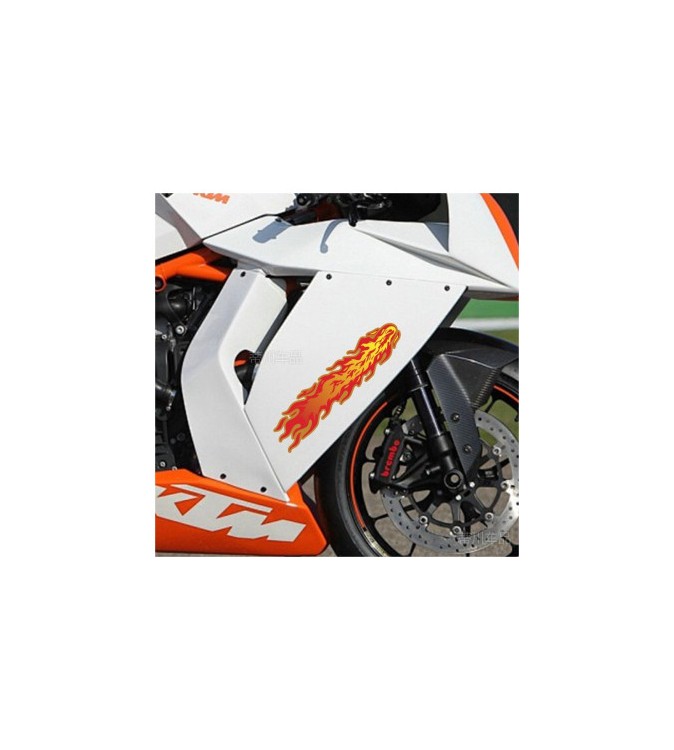 Abtibild Turbo auto 50x13.5cm albastru si rosu decorativ pentru exterior si interior Cod: T01