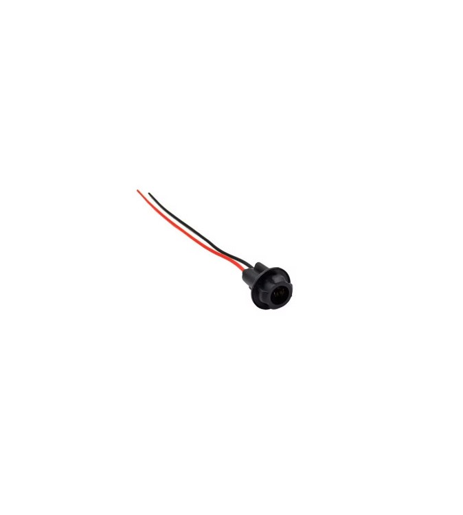 Mufa bec T10 cu 2 fire 12.5cm rosu si negru pentru instalatii auto Cod: DZ