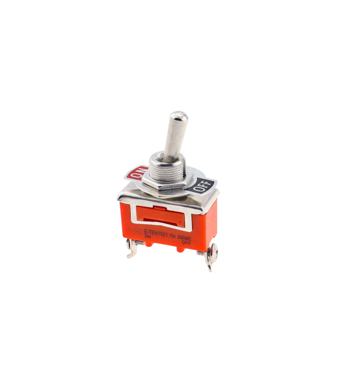 Buton universal 2 pozitii ON-OFF tip comutator metalic pentru instalatii auto si electrice Cod: 1021