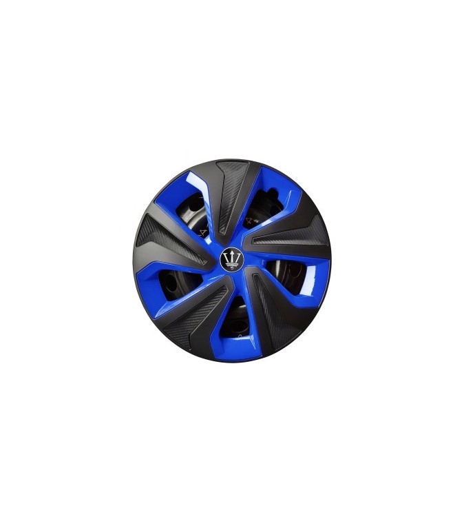 Set 4 capace roti Evo culoare negru albastru 15  inch Cod: WK2-1BL-15