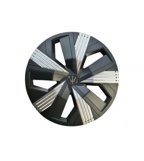 Set 4 capace roti Evo culoare negru argintiu 16 inch Cod: WR4-1SL-16