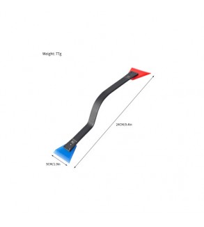 Racleta folie auto curbata dubla din silicon 70-90 durometru Cod: HS-122