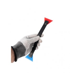 Racleta folie auto curbata dubla din silicon 70-90 durometru Cod: HS-122