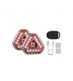 Set 2 lampi magnetice triunghi flash cu telecomanda si baterie reincarcabila RGB+W Cod: HH-037