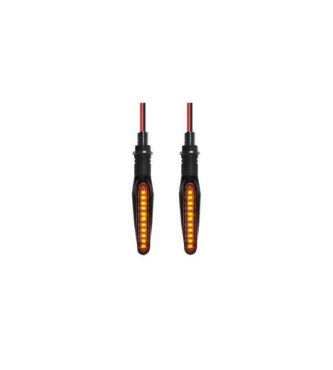 Semnalizare moto 12V cu functie de lumina de zi alba si semnalizare galbena Cod: AC-0031