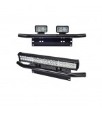 Bullbar aluminiu tip suport numar si proiectoare negru Cod: HH-BLB15
