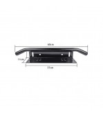 Bullbar aluminiu tip suport numar si proiectoare negru Cod: HH-BLB15