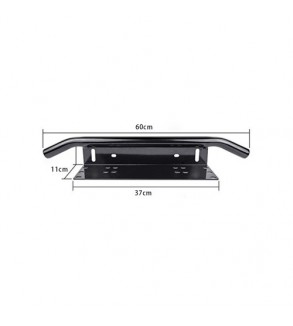 Bullbar aluminiu tip suport numar si proiectoare negru Cod: HH-BLB15