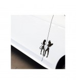 Abtibild Devil si Angel silueta auto decorativ diverse culori Cod: YGT-15