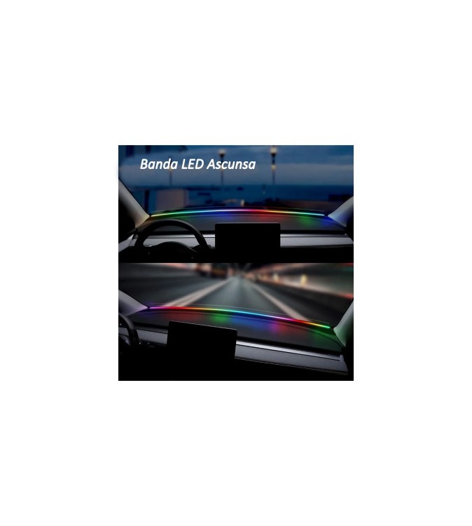 Banda LED lumina ambientala parbriz RGB digital magic light Cod: HH-PRZ150
