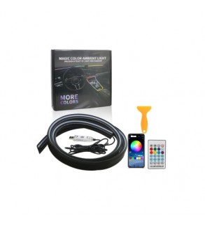 Banda LED lumina ambientala parbriz RGB digital magic light Cod: HH-PRZ150