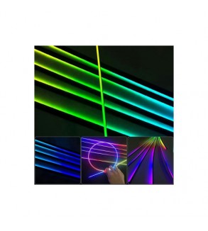 Set lumini ambientale LED RGB digital magic color 18 piese cu aplicatie BTT Cod: HH-20070