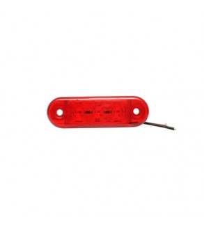 Lampa laterala LED rosie 12â€“24V Cod: BK69485