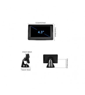 Kit camera auto pentru bebelusi cu monitor 4.3 inch cu fir pentru vizualizare in timp real Cod: A4214