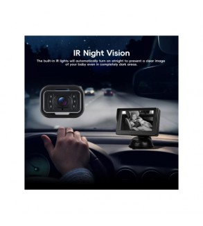 Kit camera auto pentru bebelusi cu monitor 4.3 inch cu fir pentru vizualizare in timp real Cod: A4214