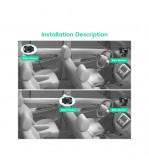 Kit camera auto pentru bebelusi cu monitor 4.3 inch cu fir pentru vizualizare in timp real Cod: A4214
