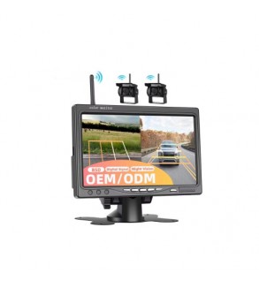 Kit camera wireless fata spate 1080P cu monitor 7 inch night vision IP68 BSD Cod: A4008