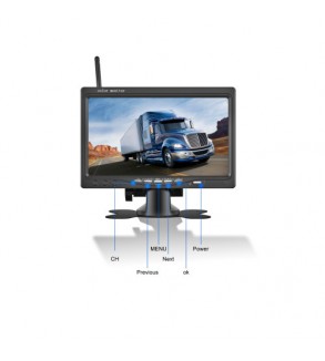Kit camera wireless fata spate 1080P cu monitor 7 inch night vision IP68 BSD Cod: A4008