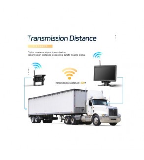 Kit camera wireless fata spate 1080P cu monitor 7 inch night vision IP68 BSD Cod: A4008