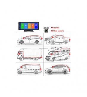 Navigatie auto portabila 10.26 inch HD Wireless Carplay Android Auto Bluetooth Cod: A3995