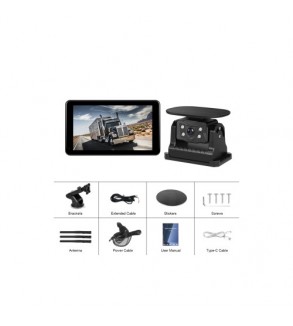 Monitor auto digital wireless 7 inch cu camera marsarier solara BSD ecran tactil camera magnetica DC12V-36V Cod: A3998