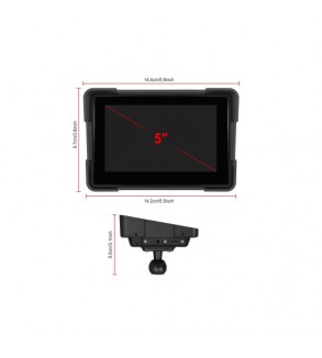 Sistem camera DVR motocicleta cu ecran 5 inch si camera fata spate Cod: A4059