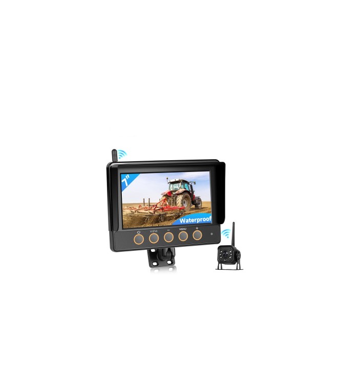 Monitor auto digital wireless 7 inch cu camera marsarier waterproof DC12V 36V Cod: A4361