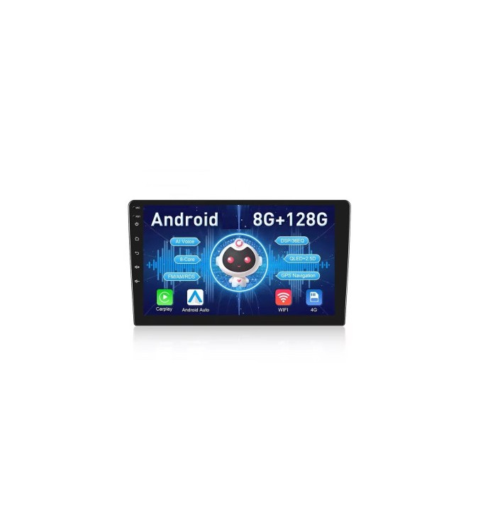 Navigatie Android auto 9 inch 8GB RAM 128GB QLED DSP CarPlay Android Auto 4G GPS Cod: A2423F3