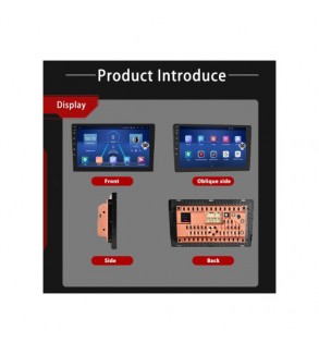 Navigatie Android auto 9 inch 8GB RAM 128GB QLED DSP CarPlay Android Auto 4G GPS Cod: A2423F3