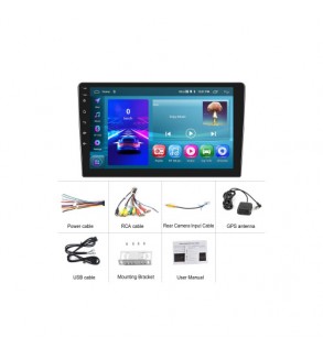 Navigatie Android 1DIN 9 inch 2GB 64GB CarPlay Android Auto GPS WIFI FM RDS Cod: A3491