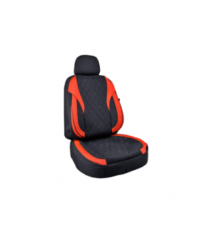 Huse scaune auto universale fractionate XL Premium compatibile SUV si Limuzine negru rosu Cod: HNG2504-1