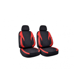 Huse scaune auto universale fractionate XL Premium compatibile SUV si Limuzine negru rosu Cod: HNG2504-1