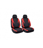 Huse scaune auto universale fractionate XL Premium compatibile SUV si Limuzine negru rosu Cod: HNG2504-1