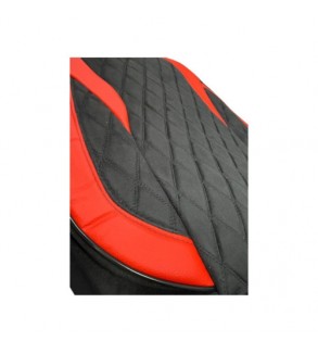 Huse scaune auto universale fractionate XL Premium compatibile SUV si Limuzine negru rosu Cod: HNG2504-1