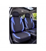 Huse scaune auto universale fractionate Premium fata si spate compatibile dimensiuni standard negru albastru Cod: HNG1101-2