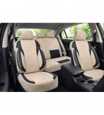 Huse scaune auto universale fractionate Premium fata si spate compatibile dimensiuni standard bej negru Cod: HNG1101-3